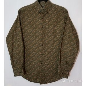 New Cambridge Classics Leaft Print Shirt Size S
